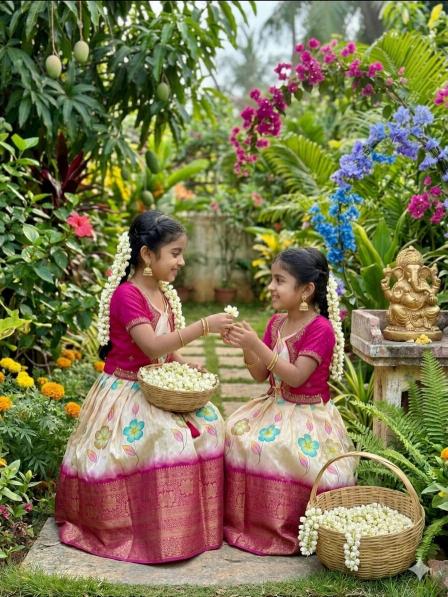 Chandrika Kids Coat Gown Pure Sikk Wholesale children clothing in Gujarat